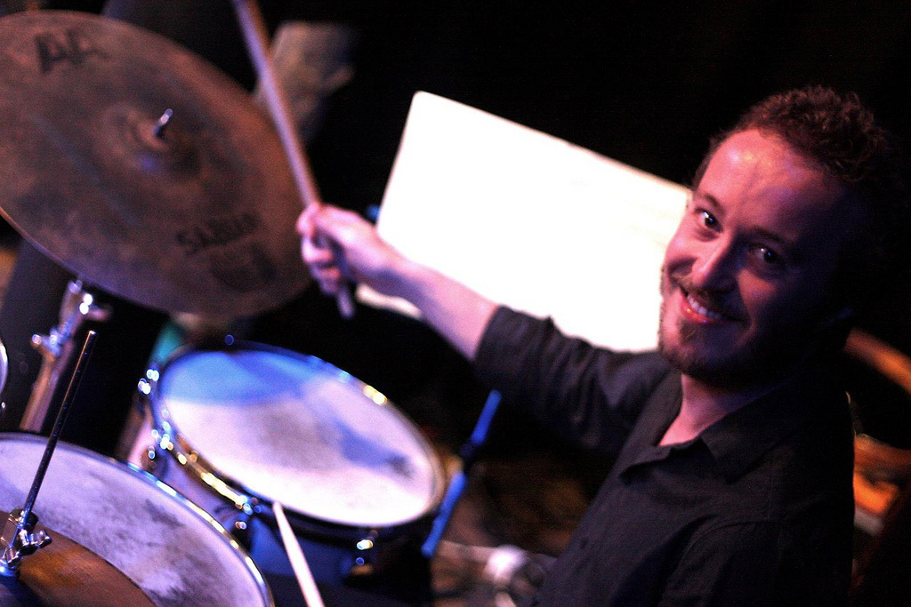 Marius Rodrigues playing drums