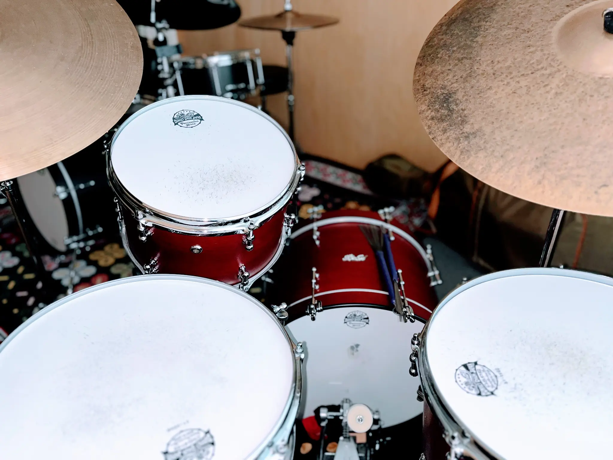 Drum kit close-up